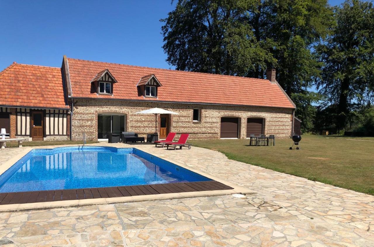 Clos Celeste - Campagne D Etretat Avec Piscine Et Spa (Adults Only) Écrainville Exteriér fotografie
